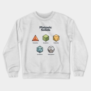 Platonic Solids - Colorful Crewneck Sweatshirt
